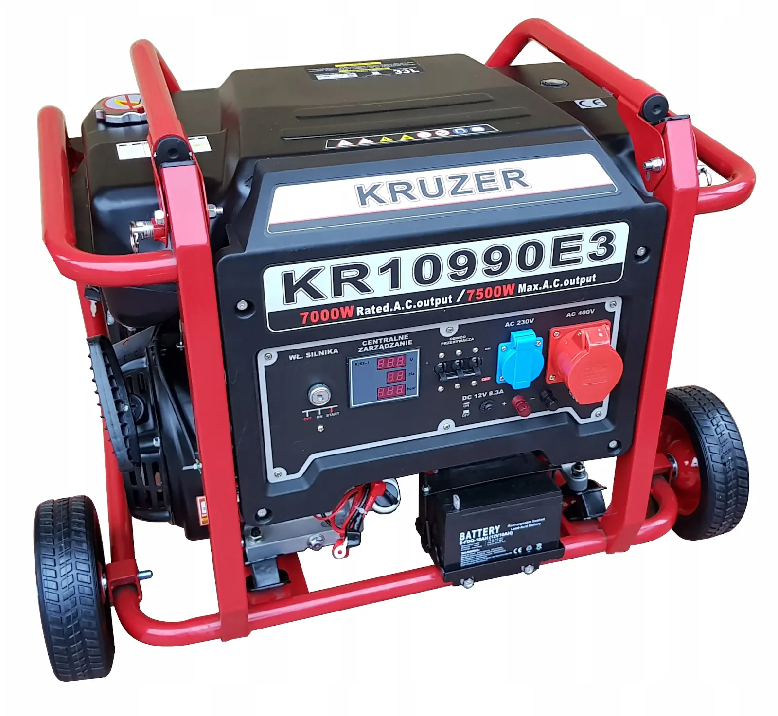 Agregat prądotwórczy Kruzer KR 10990E3 7 kW AVR 3F 01