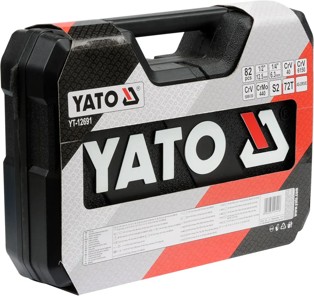 Zestaw narzędzi YATO YT-12691 - 82 elementów 02