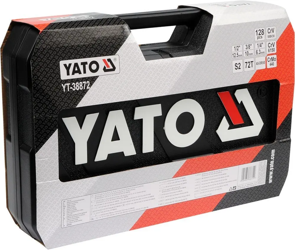 Zestaw kluczy YATO YT-38872 - 128cz 04