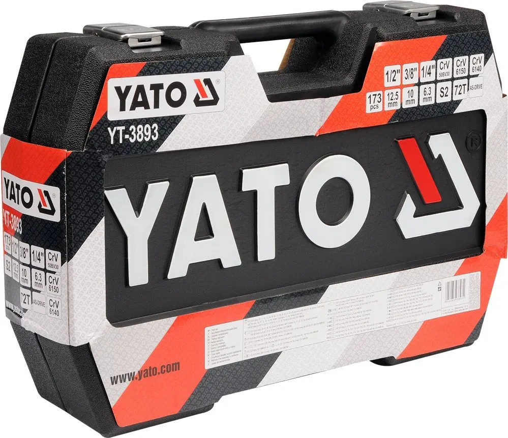 Zestaw narzędzi YATO YT-38931 walizka 173 elementów 01