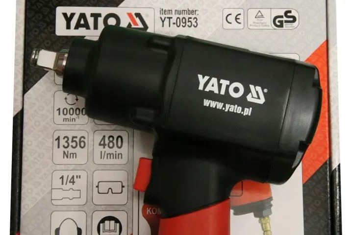 twin hammer Yato professional 1/2 air impact wrench YT0953 1356Nm, 